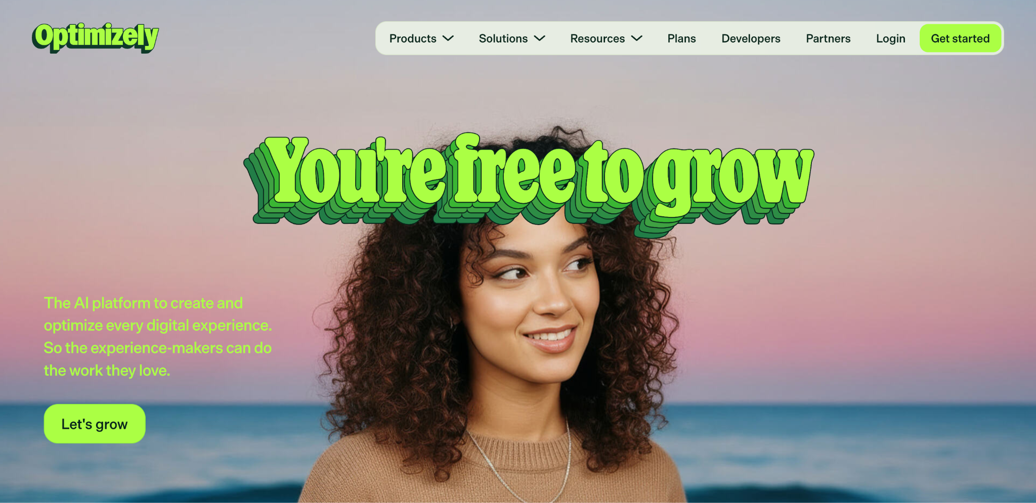 Optimizely home page