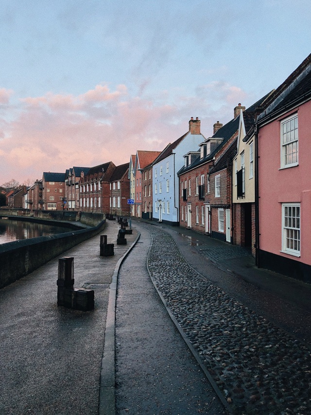 Brick road in the UK