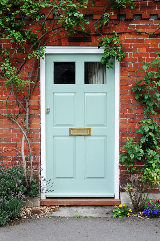 Blue house door London