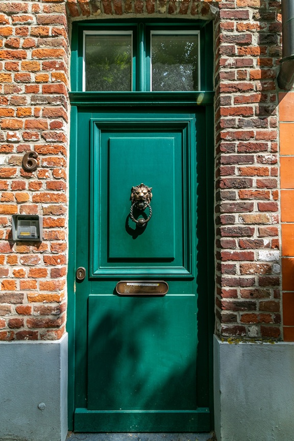 Blue house door London