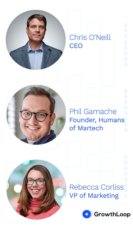 A graphic showing GrowthLoop's product