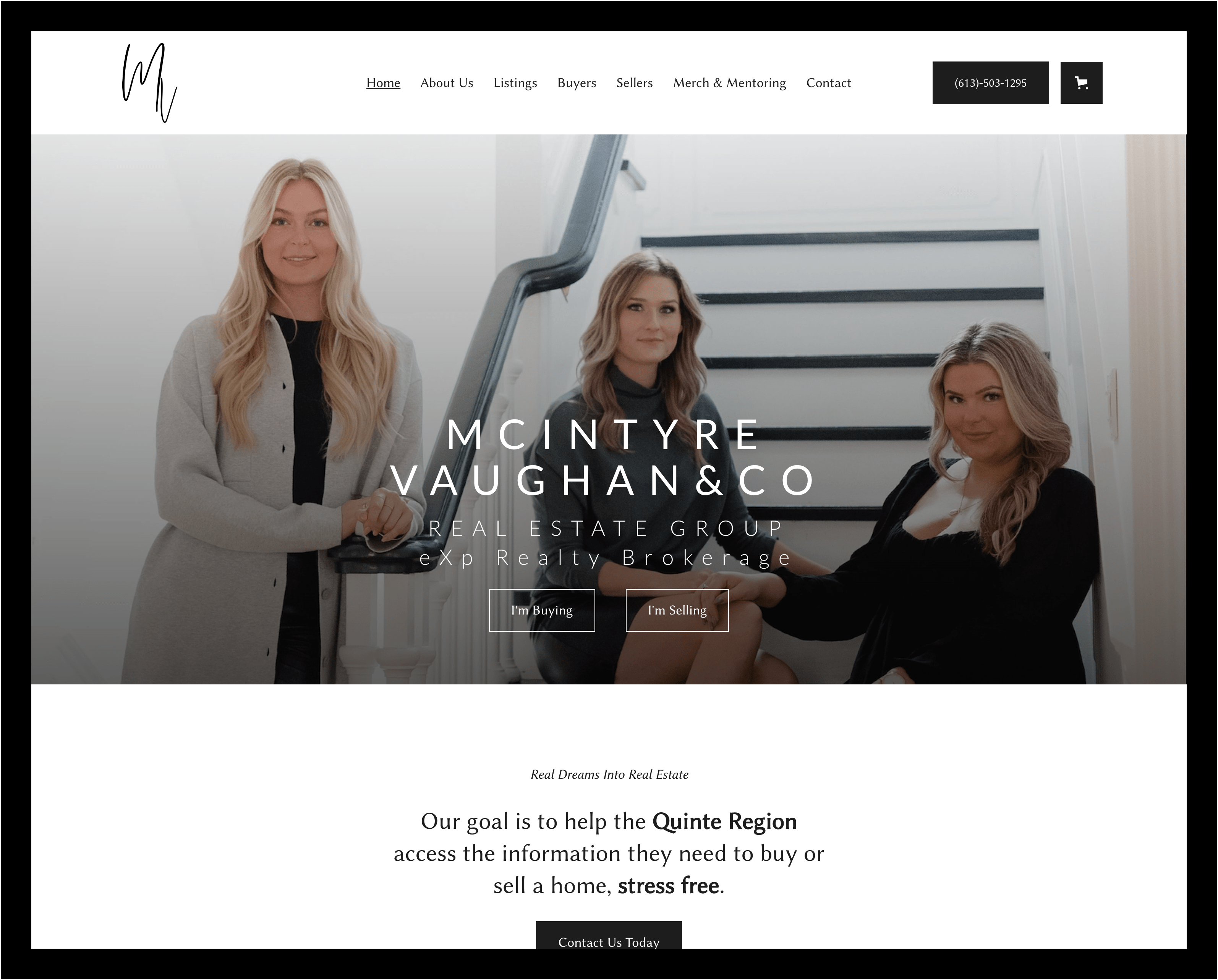 web design and development portfolio mcintyre vaughan and co