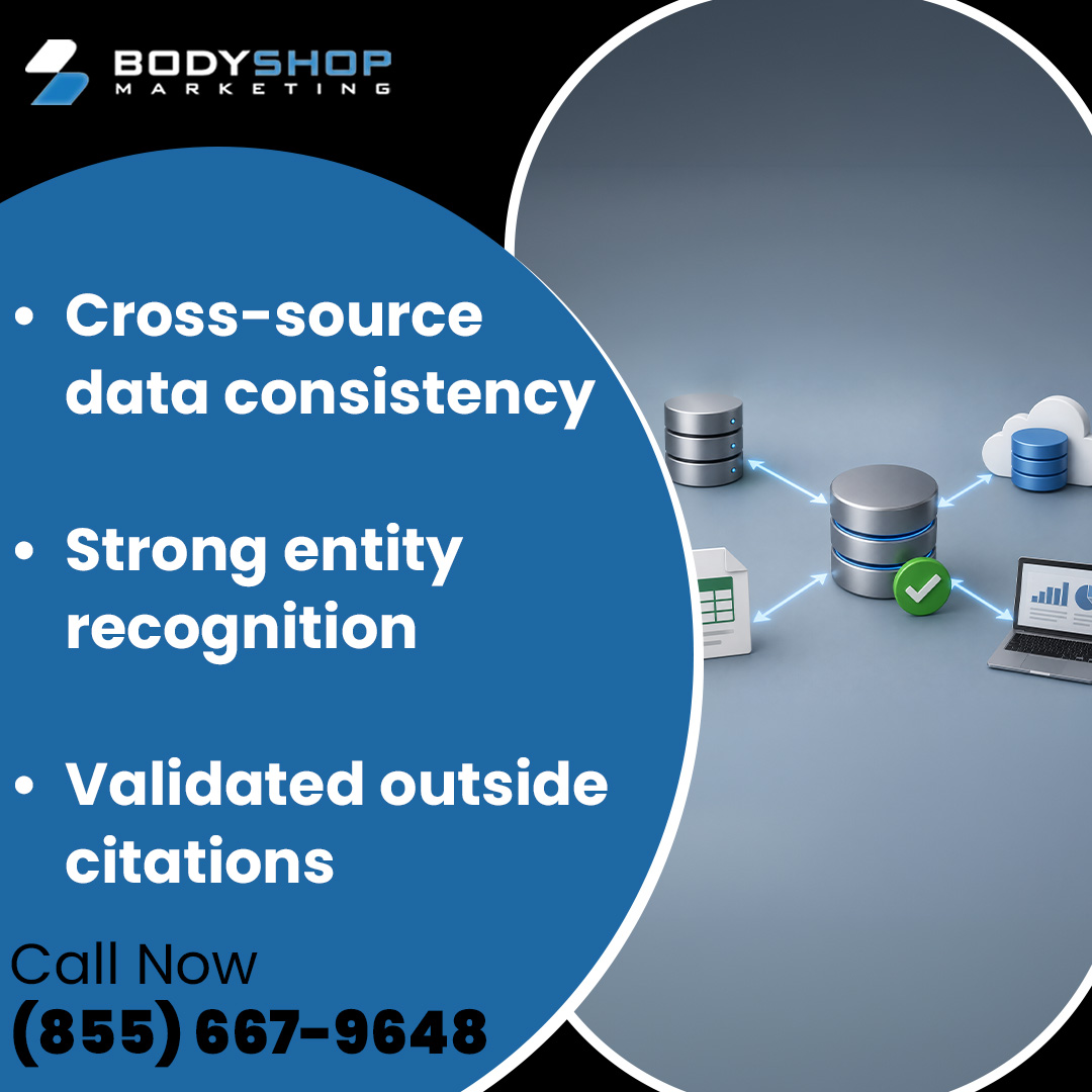 A graphic depicting data syncing across databases and a laptop, highlighting cross-source consistency and entity recognition.