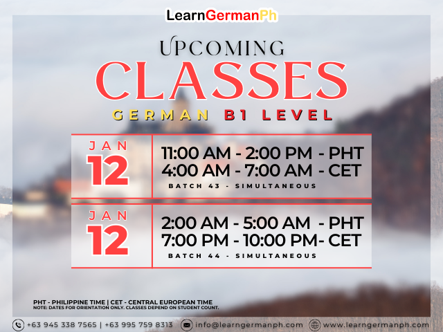 LGPI CLASS SCHEDULE