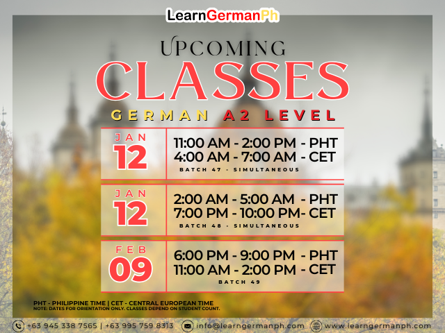 LGPI CLASS SCHEDULE