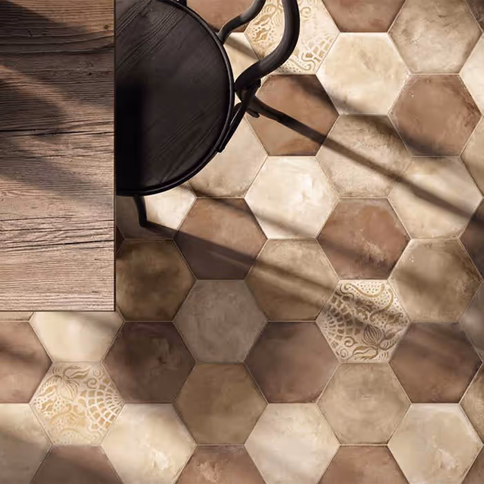 Cafe floor tiles by Concept Tile Collective