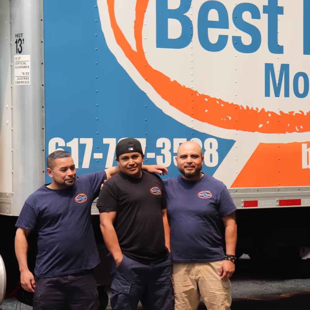 Professional movers handling South End brownstone relocation