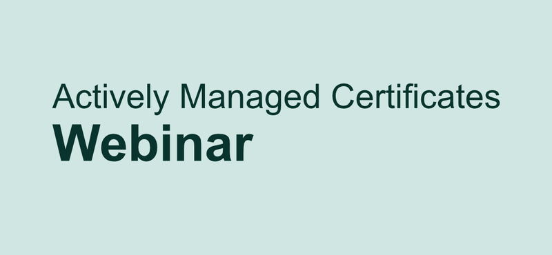 Actively Managed Certificates (AMCs) for investment professionals