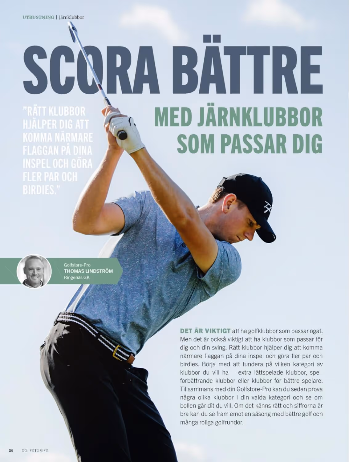 An ad from Golfstore with the text "Score better"