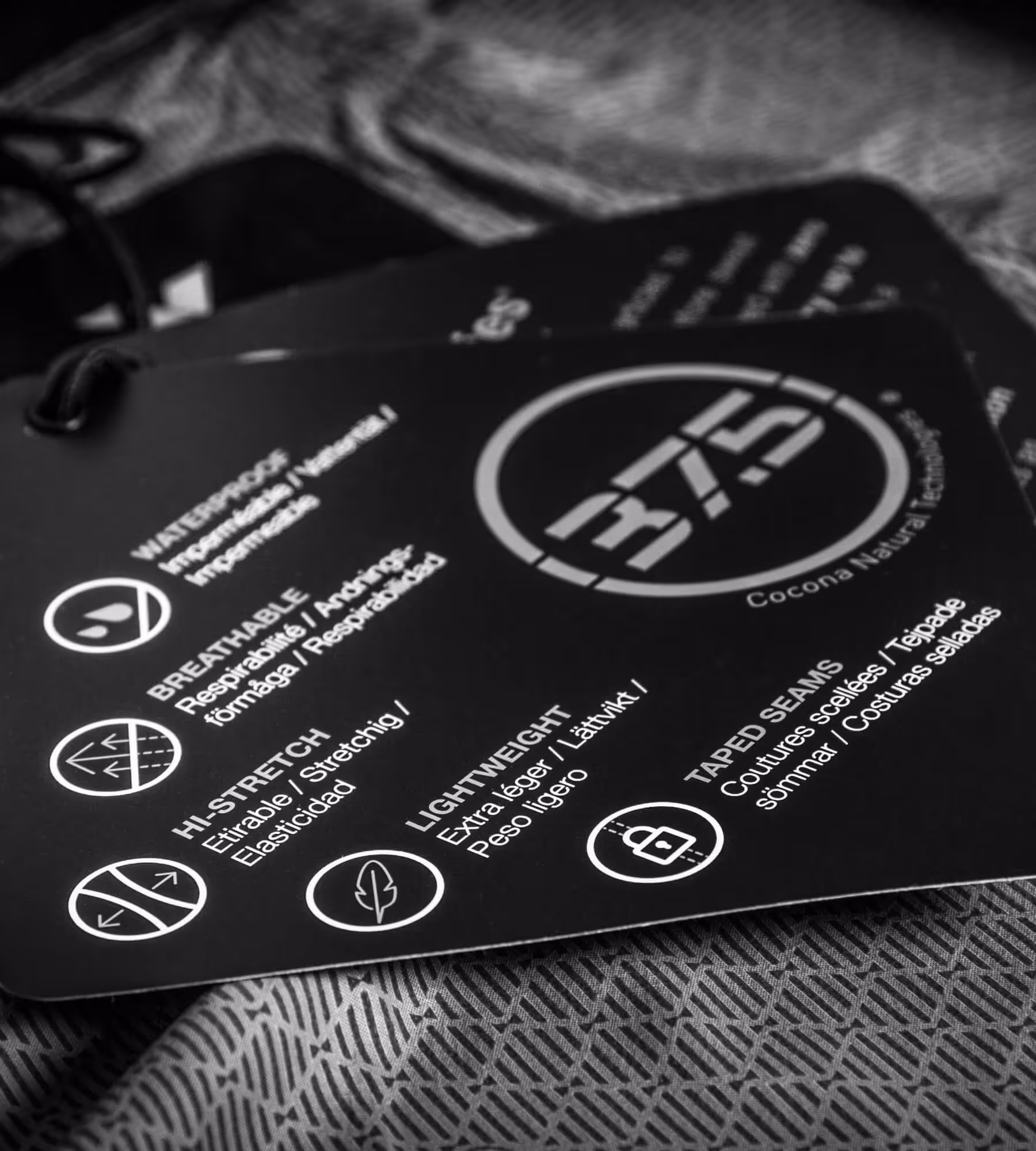 A close up photo of a piece of paper with washing instructions