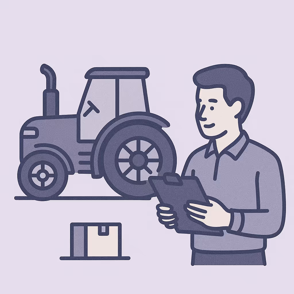 Agricultural Equipment Appraisal Cartoon Image from AppraiseItNow