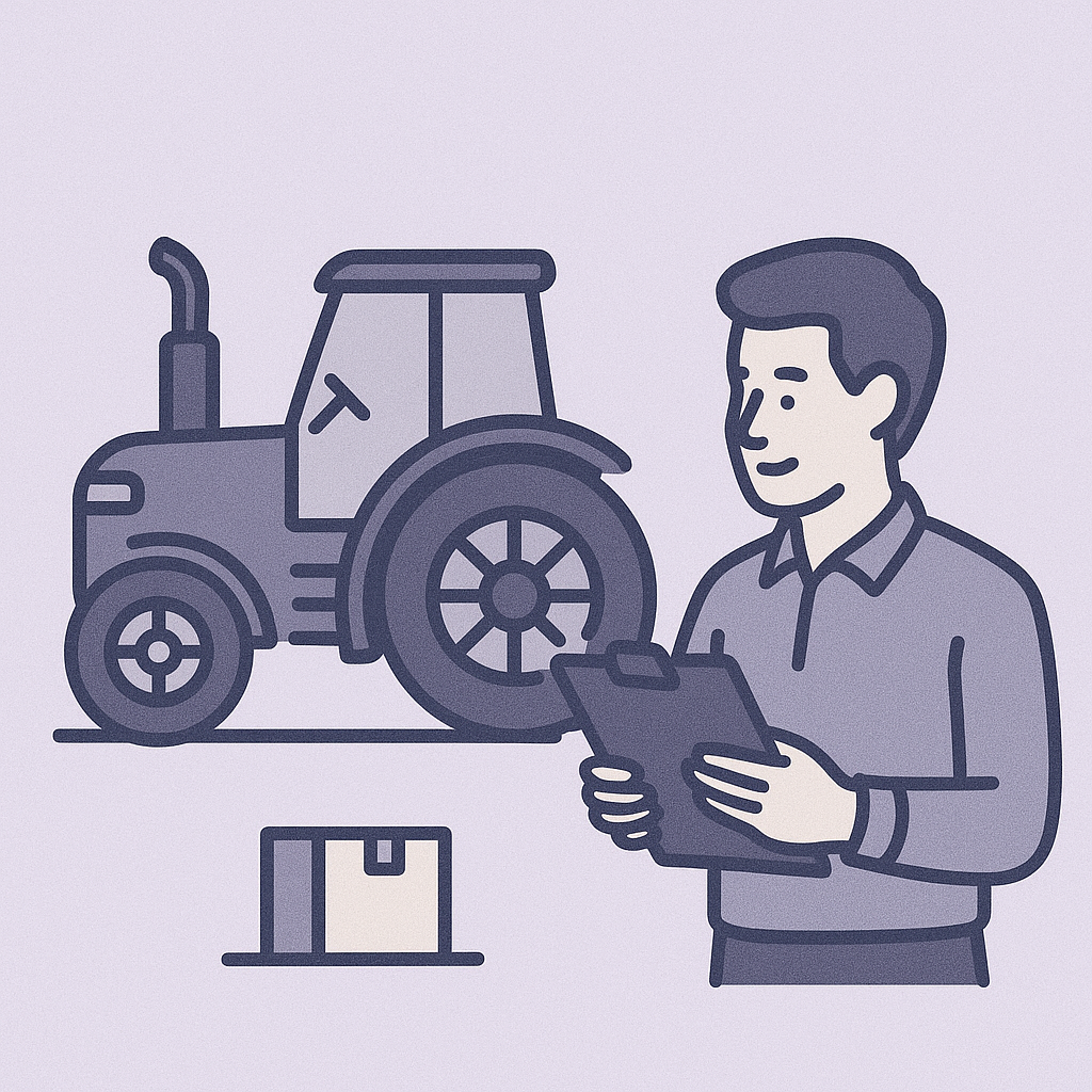 Agricultural Equipment Appraisal Cartoon Image from AppraiseItNow