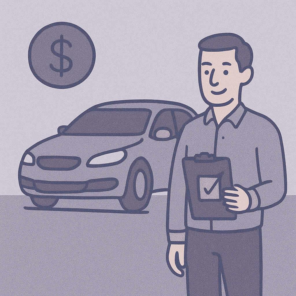 Automobile Appraisal Cartoon Image from AppraiseItNow