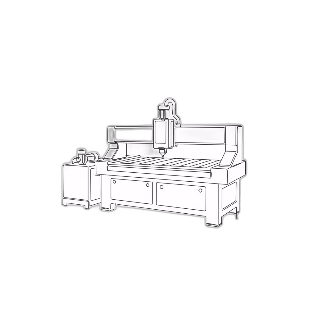 Waterjet Cutting System Appraisal Cartoon Image from AppraiseItNow