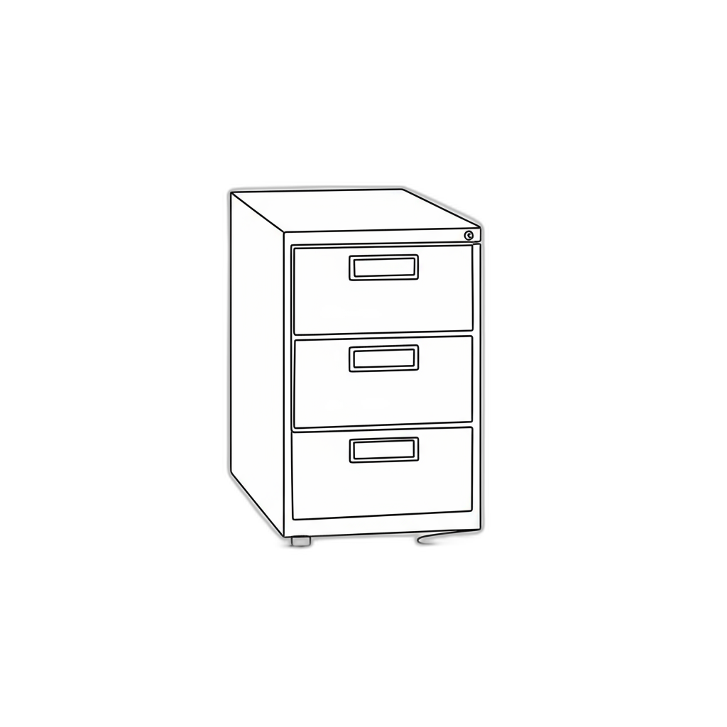 File Cabinets Appraisal Cartoon Image from AppraiseItNow