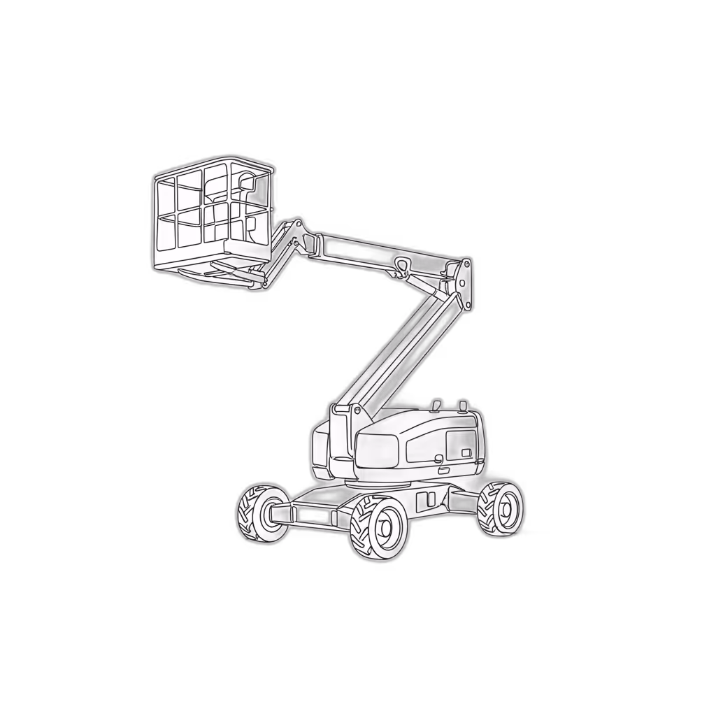 Boom Lift Appraisal Cartoon Image from AppraiseItNow