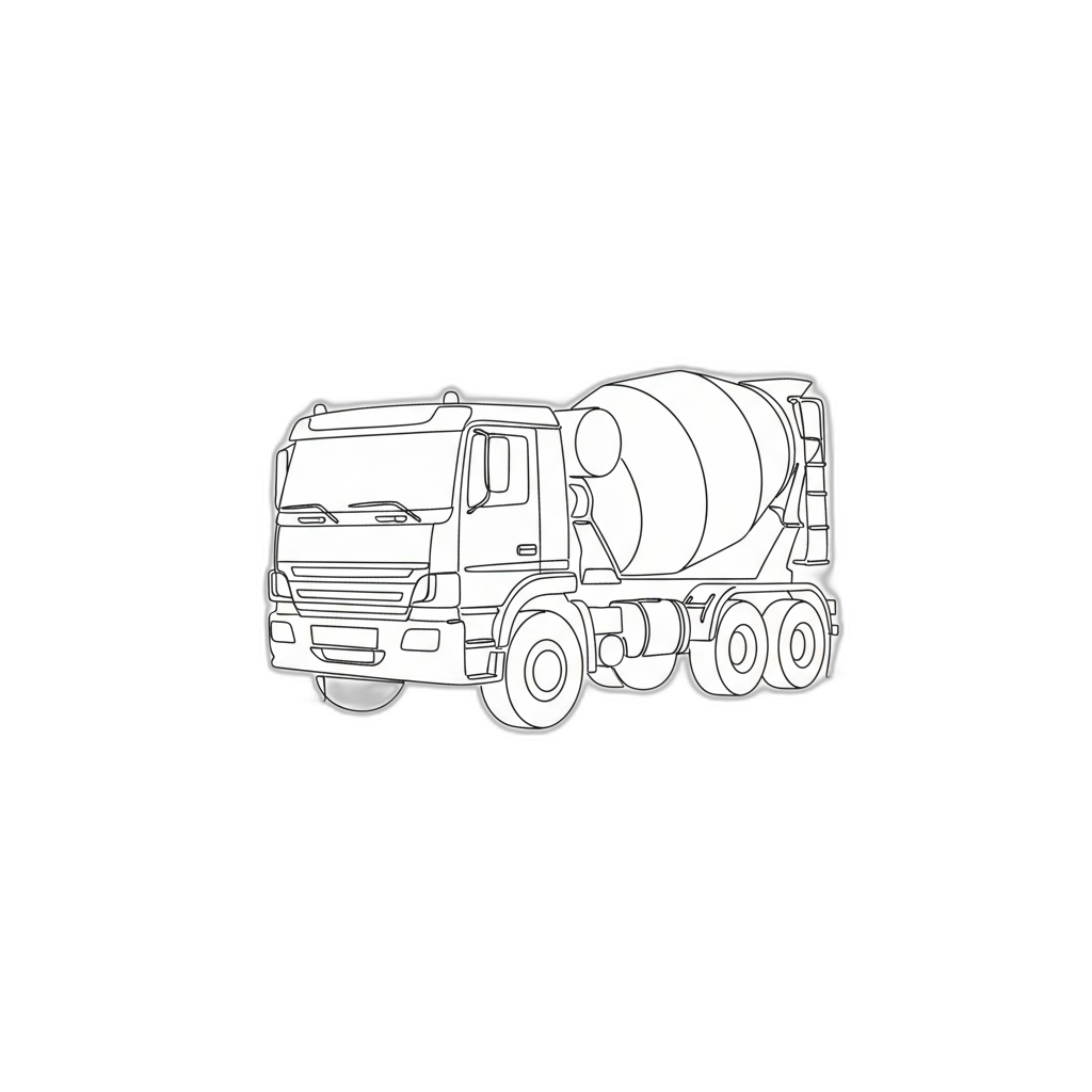 Concrete Mixer Truck Appraisal Cartoon Image from AppraiseItNow
