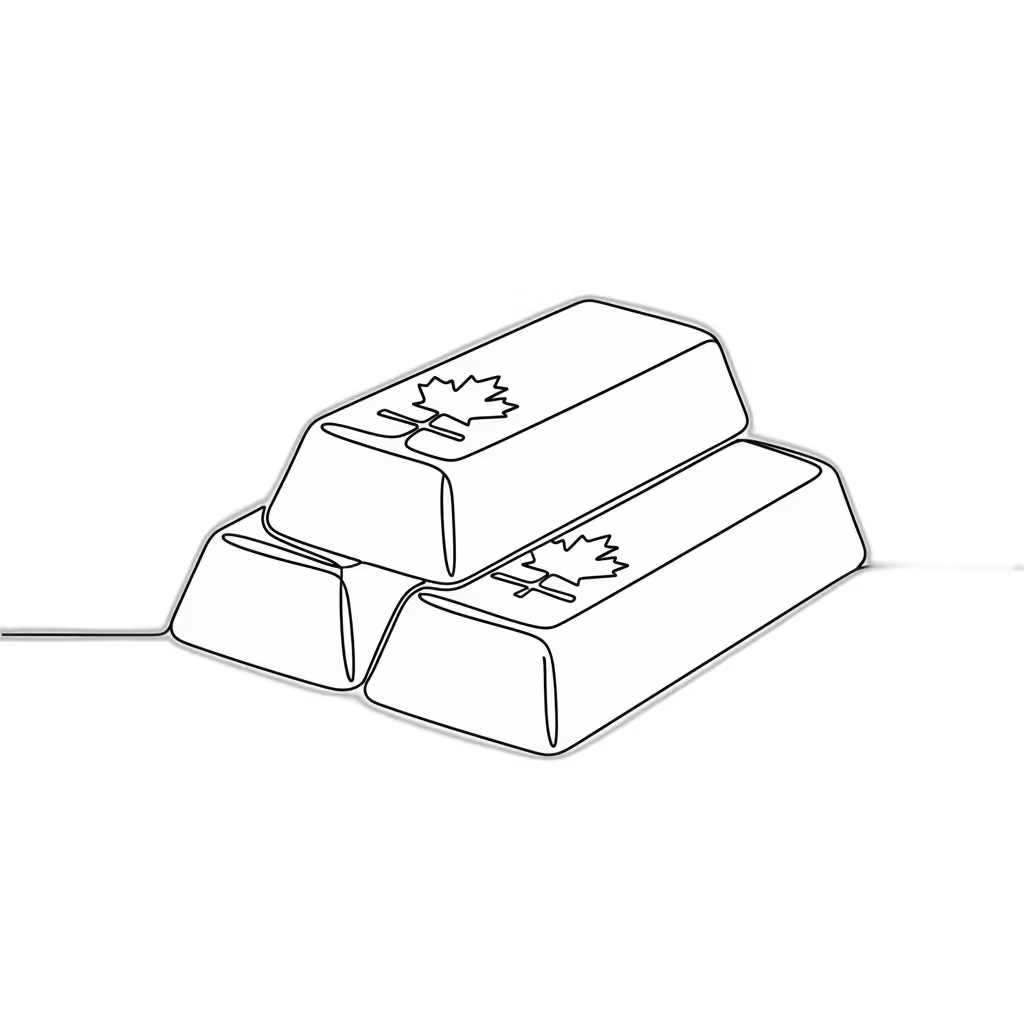 Canadian Gold Bars Appraisal Cartoon Image from AppraiseItNow