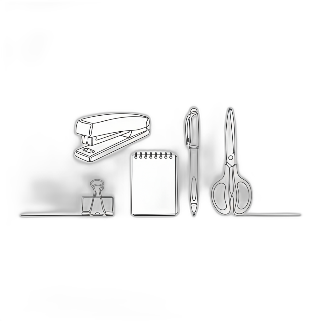 Office Supplies Appraisal Cartoon Image from AppraiseItNow