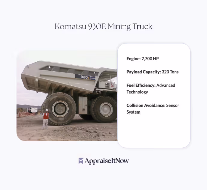 Facts of a Komatsu 930E Mining Truck