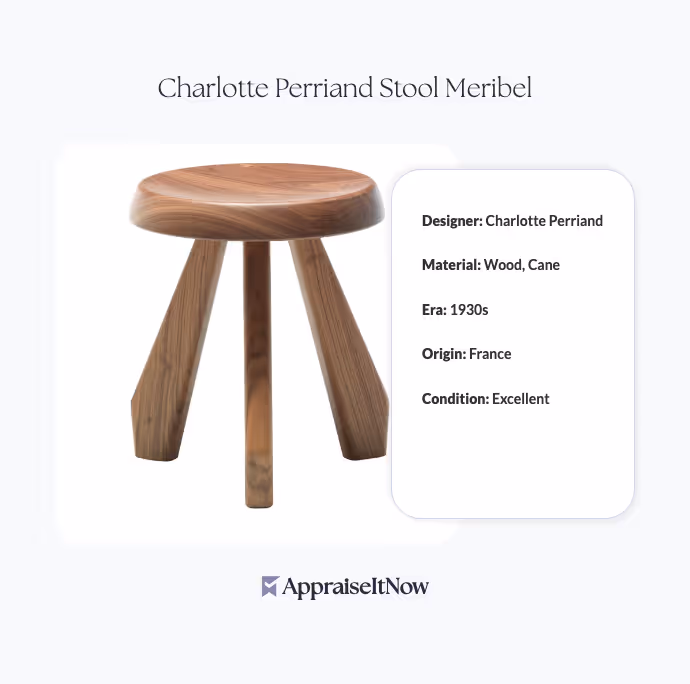 Charlotte Perriand Stool Meribel