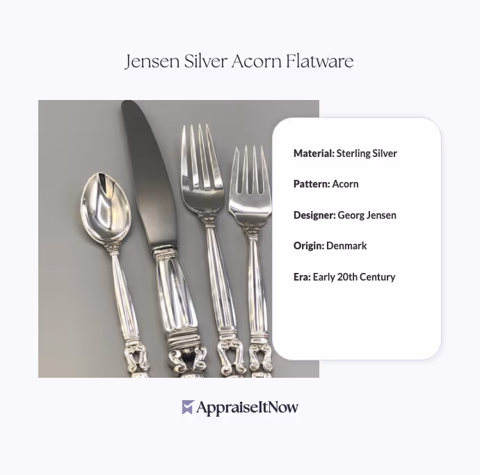 Jensen Silver Acorn Flatware