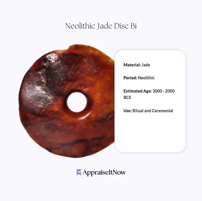 Neolithic Jade Disc Bi