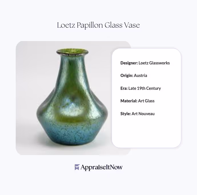 Loetz Papillon Glass Vase