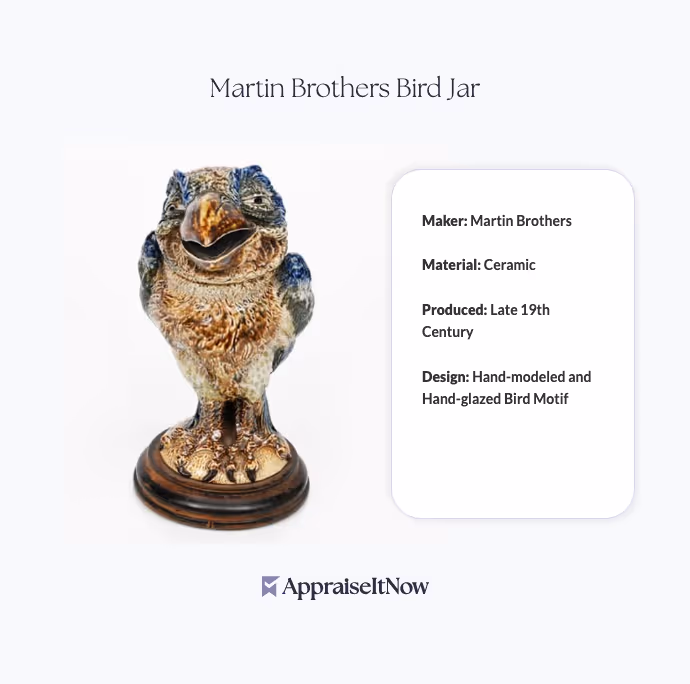 Martin Brothers Bird Jar