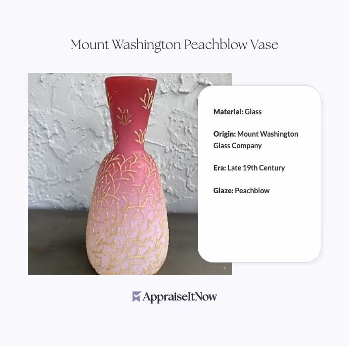 Mount Washington Peachblow Vase