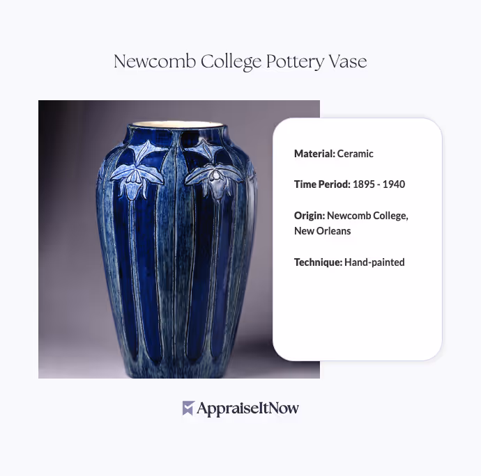 Newcomb College Pottery Vase