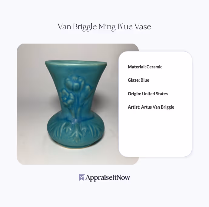 Van Briggle Ming Blue Vase