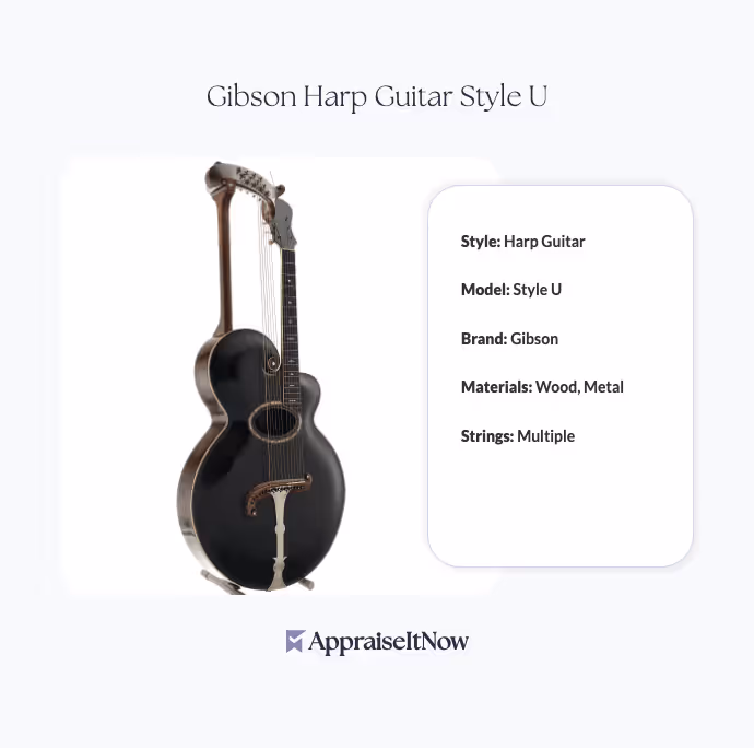 Facts of a Gibson Harp Guitar Style U