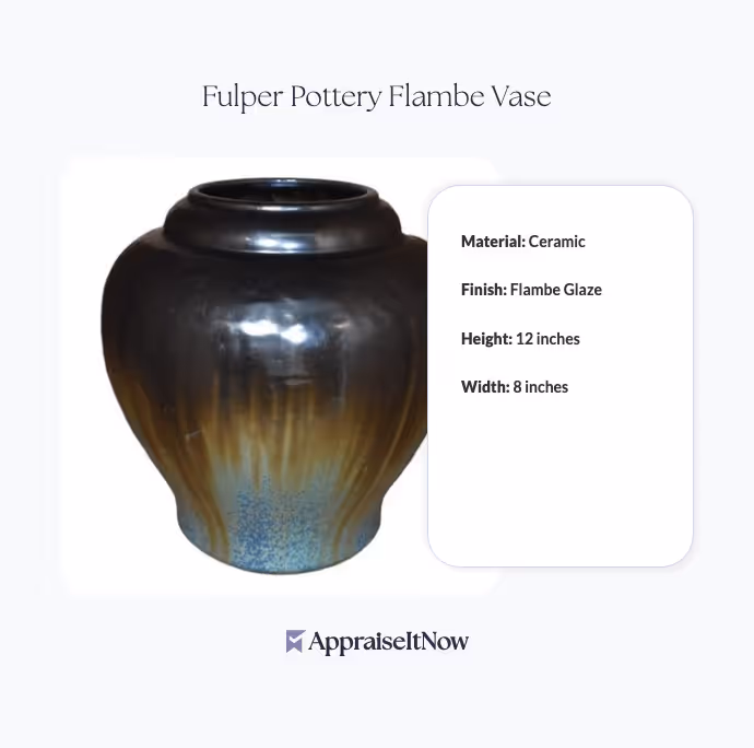 Fulper Pottery Flambe Vase