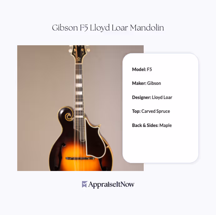 Facts of a Gibson F5 Lloyd Loar Mandolin