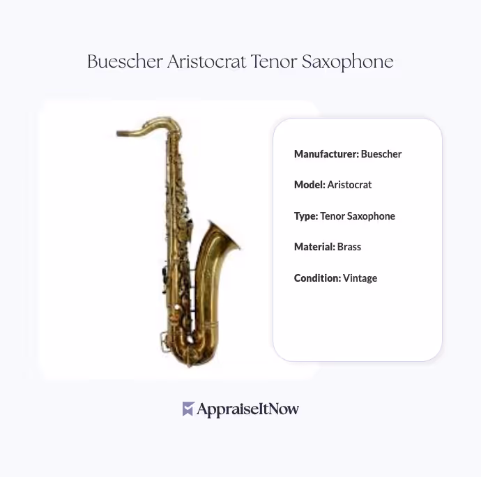 Facts of a Buescher Aristocrat Tenor Saxophone