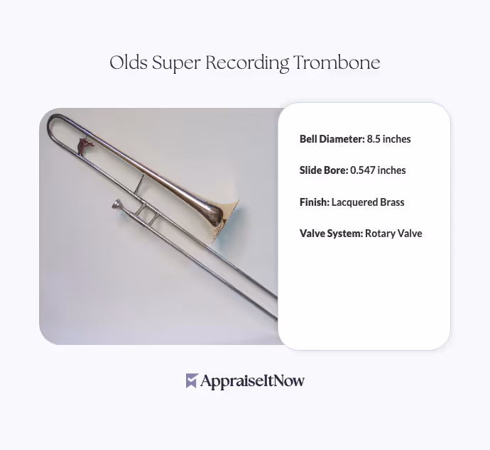 Facts of an Olds Super Recording Trombone