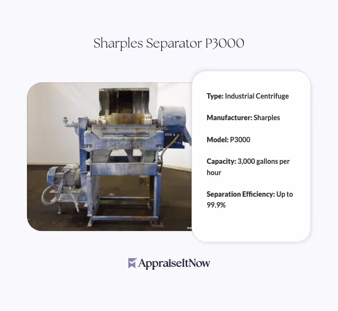 Sharples Separator P3000