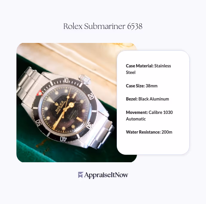 Facts of a Rolex Submariner 6538