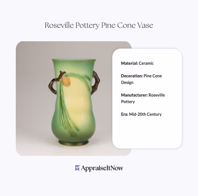 Roseville Pottery Pine Cone Vase
