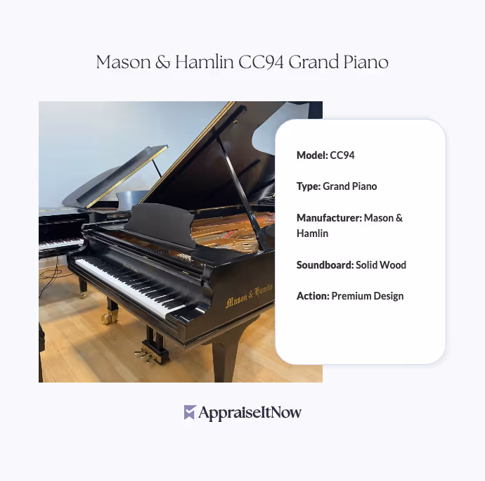 Facts of a Mason & Hamlin CC94 Grand Piano