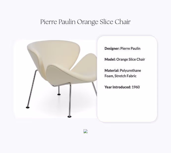 Pierre Paulin Orange Slice Chair