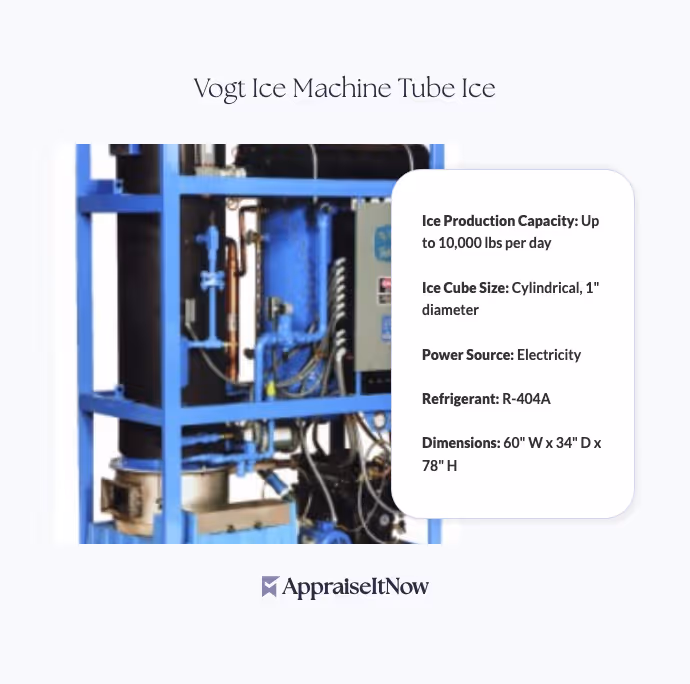 Vogt Ice Machine Tube Ice