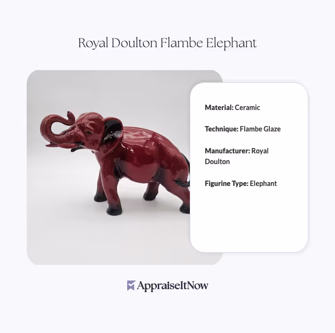 Royal Doulton Flambe Elephant