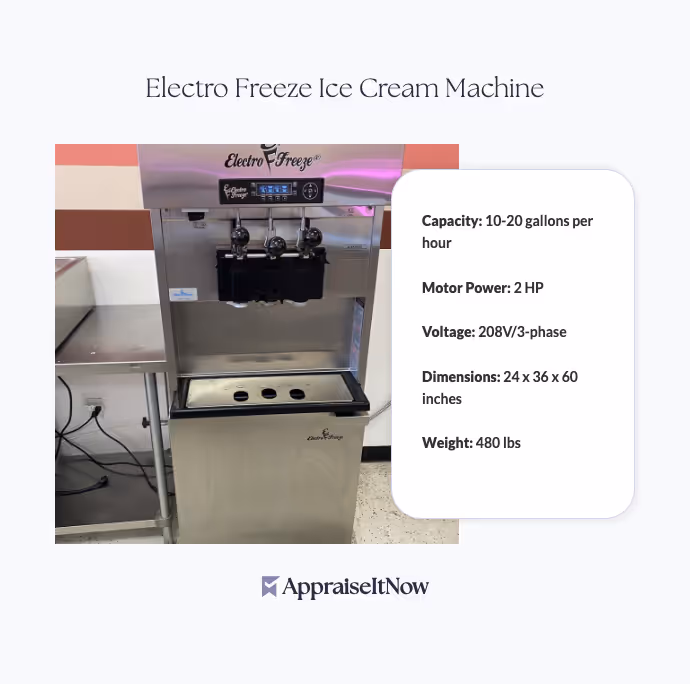 Electro Freeze Ice Cream Machine