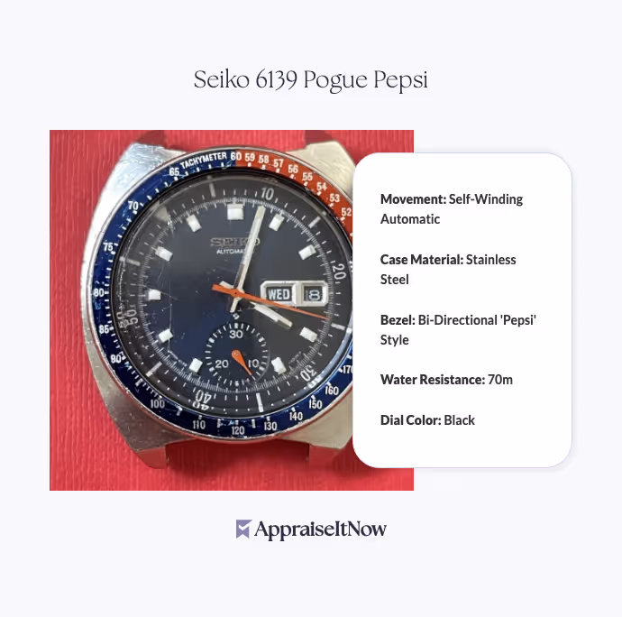 Facts of a Seiko 6139 Pogue Pepsi