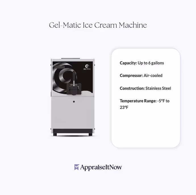 Gel-Matic Ice Cream Machine