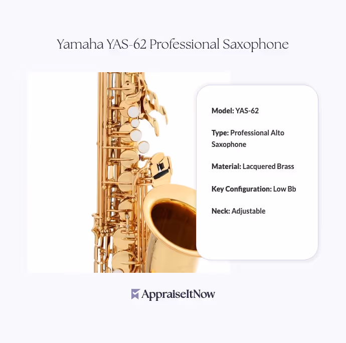 Facts of a Yamaha YAS-62 Professional Saxophone