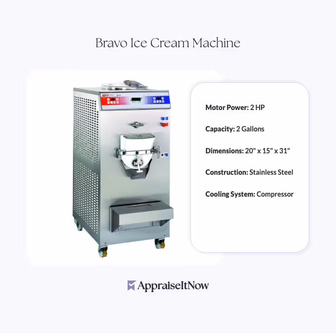 Facts of a Bravo Ice Cream Machine