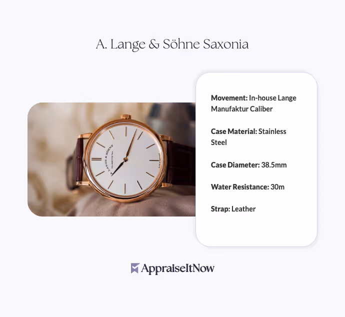 Facts of an A. Lange & Söhne Saxonia